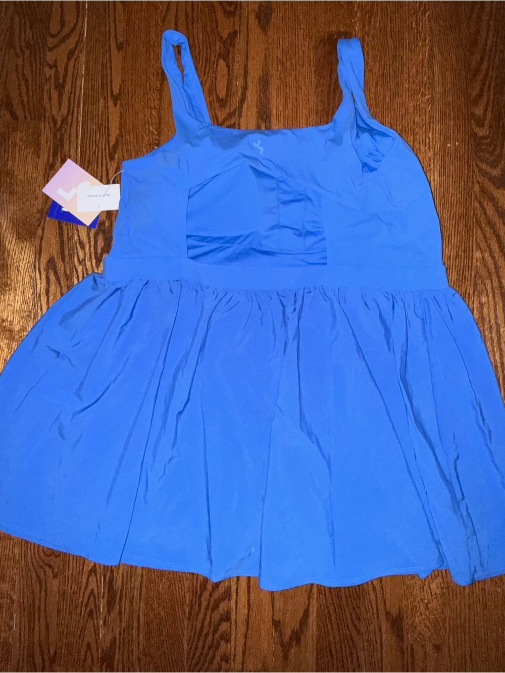JoyLab Blue Mini Dress - Picture 3 of 4